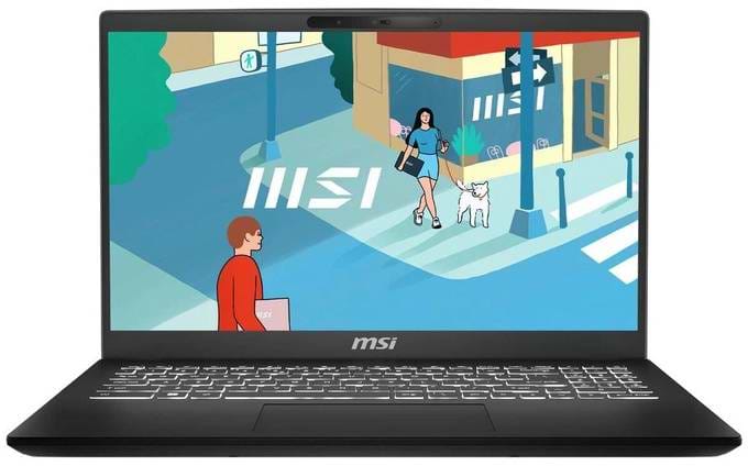 Ноутбук MSI Modern 15 H C13M-264XUA (9S7-15H431-264) Classic Black - Фото 1