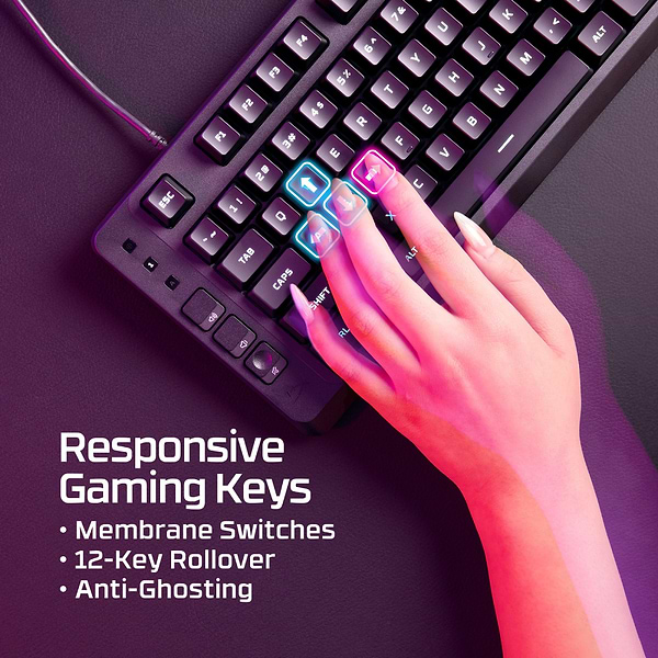 Фото - Клавиатура проводная игровая HyperX Eve 1800 USB Black (B7JE0AA)