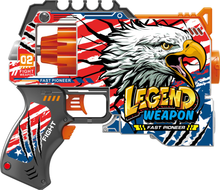 Бластер многозарядный Fast Pioneer Легенда Оружия 12 шт. (BH106)