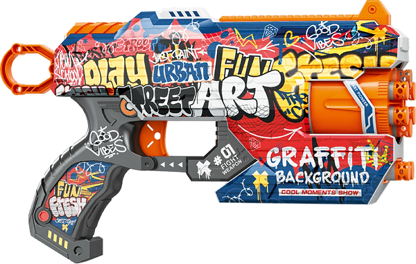 Фото - Бластер многозарядный Fast Pioneer Граффити 12 шт. (BH136)