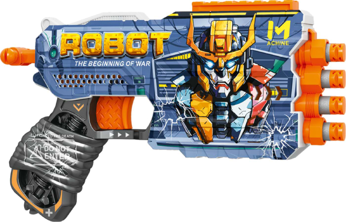 Бластер многозарядный Fast Pioneer Робот 12 шт. (BH141)