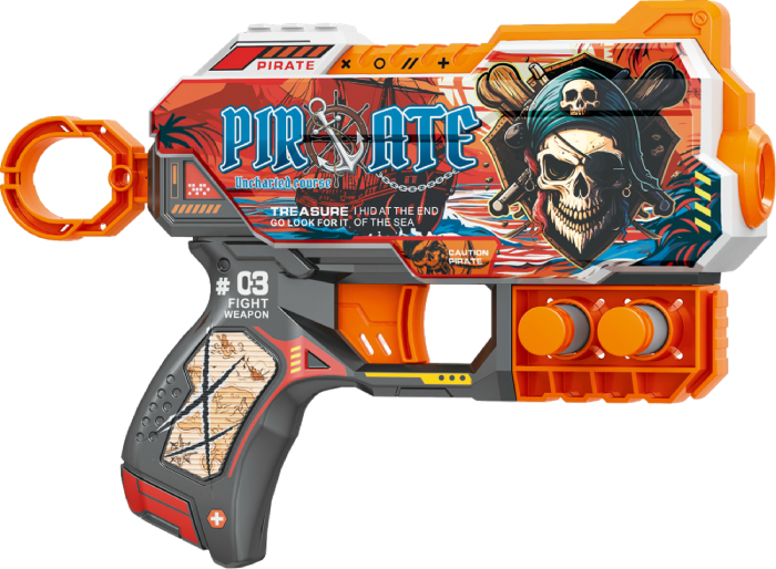 Бластер многозарядный Fast Pioneer Пираты 6 шт. (BH122)