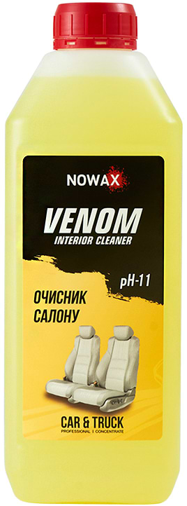 Фото - Очисник для авто NOWAX салону автомобіля VENOM Interior Cleaner 1 л концентрат 1:10 (NX01147) Фото - Очисник для авто NOWAX салону автомобіля VENOM Interior Cleaner 1 л концентрат 1:10 (NX01147)