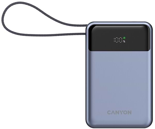 Фото - Батарея мобильная Canyon OnPower 600 built-in cable 20000 mAh PD65W Dark Grey (CNS-CPB600DG) Фото - Батарея мобильная Canyon OnPower 600 built-in cable 20000 mAh PD65W Dark Grey (CNS-CPB600DG)