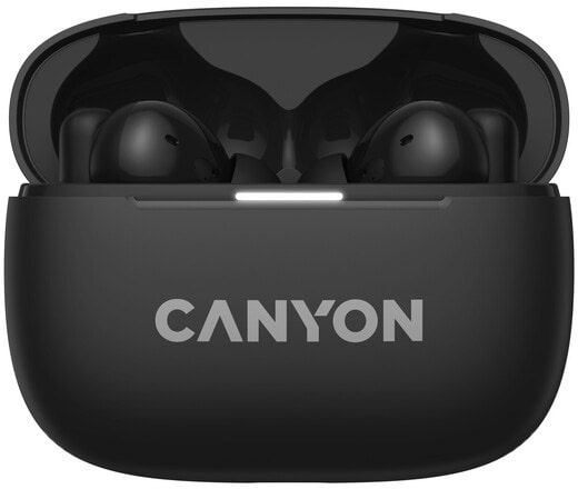 Фото - Наушники вкладыши беспроводные TWS Canyon OnGo TWS-10 ANC ENC Deep Black (CNS-TWS10B)