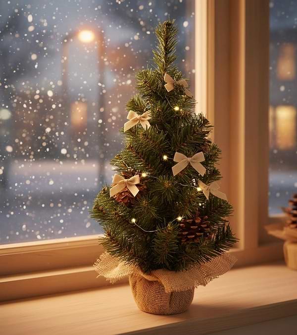 Фото - Ялинка настільна YES! Fun Fun 0.45 м Тайгова з LED-гірляндою (904952)