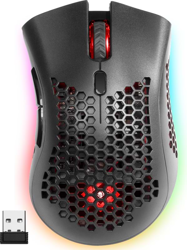 Мышь беспроводная игровая Defender Warlock GM-709L Black - Фото 1