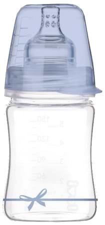Бутылочка для кормления Lovi DIAMOND GLASS Baby Shower boy, 150 мл. (74/104boy)