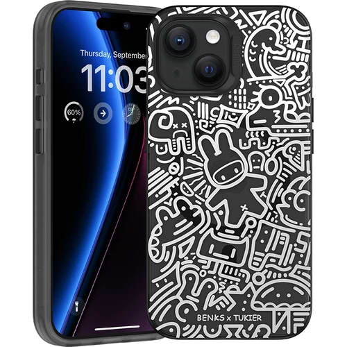 Чехол для смартфона Benks Black and White MagSafe for iPhone 15 Pro (1248543)