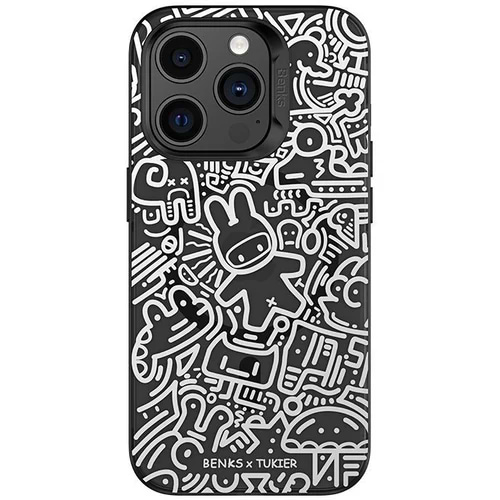 Фото - Чохол для смартфону Benks Black and White MagSafe for iPhone 15 Pro (1248543)
