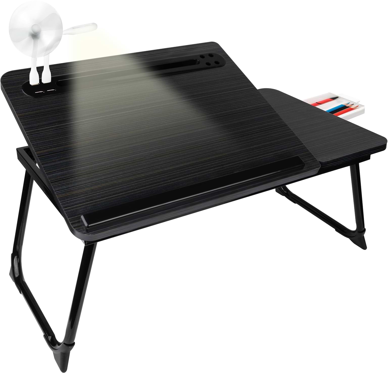 Стол для ноутбука Dyxon Transformix 3 USB LED Fan black (DXNSTMX3B) - Фото 1