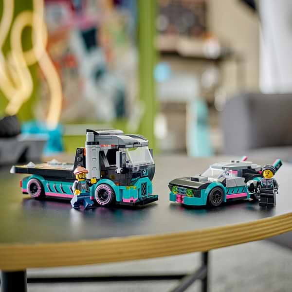 Фото - Конструктор LEGO City Автомобиль для гонок и автовоза (60406)