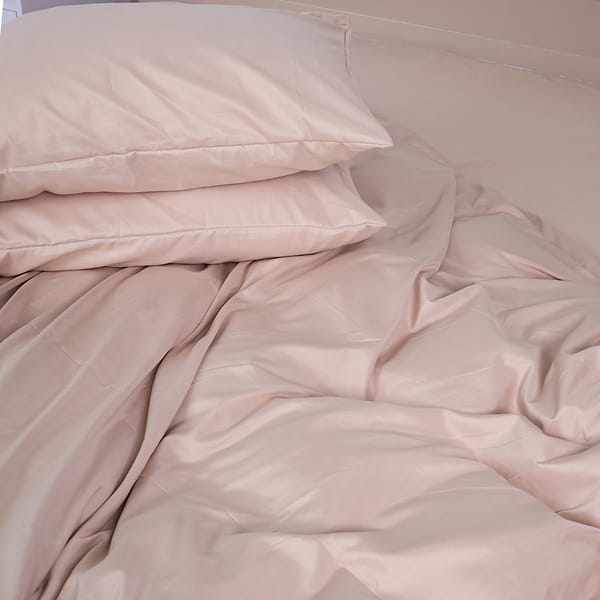 Фото - Комплект постільної білизни MirSon №15-1214 Warm Sand Mikrosatin Premium 143х210 см (2200007230853)