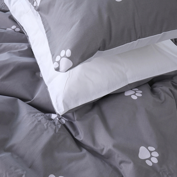 Фото - Комплект постільної білизни MirSon 143х210 см Бязь 17-4737 Cat's paws (2200008926687)