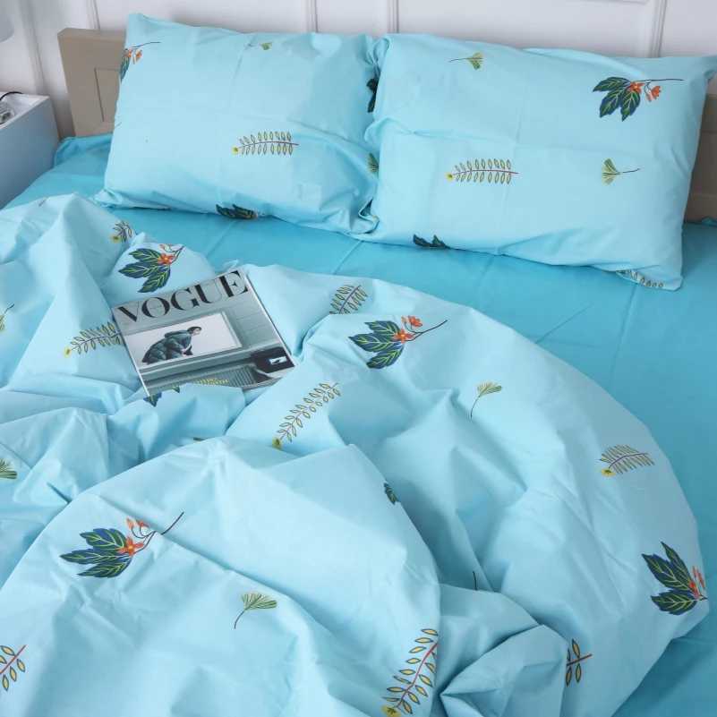 Комплект постельного белья детский MirSon 110х140 см Бязь 17-4736 Green leaves (2200008926151)