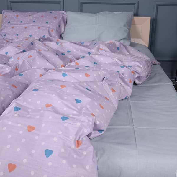 Фото - Наволочка MirSon 17-0782 Pastel Love Print Бязь 70х70 см (2200011274102)