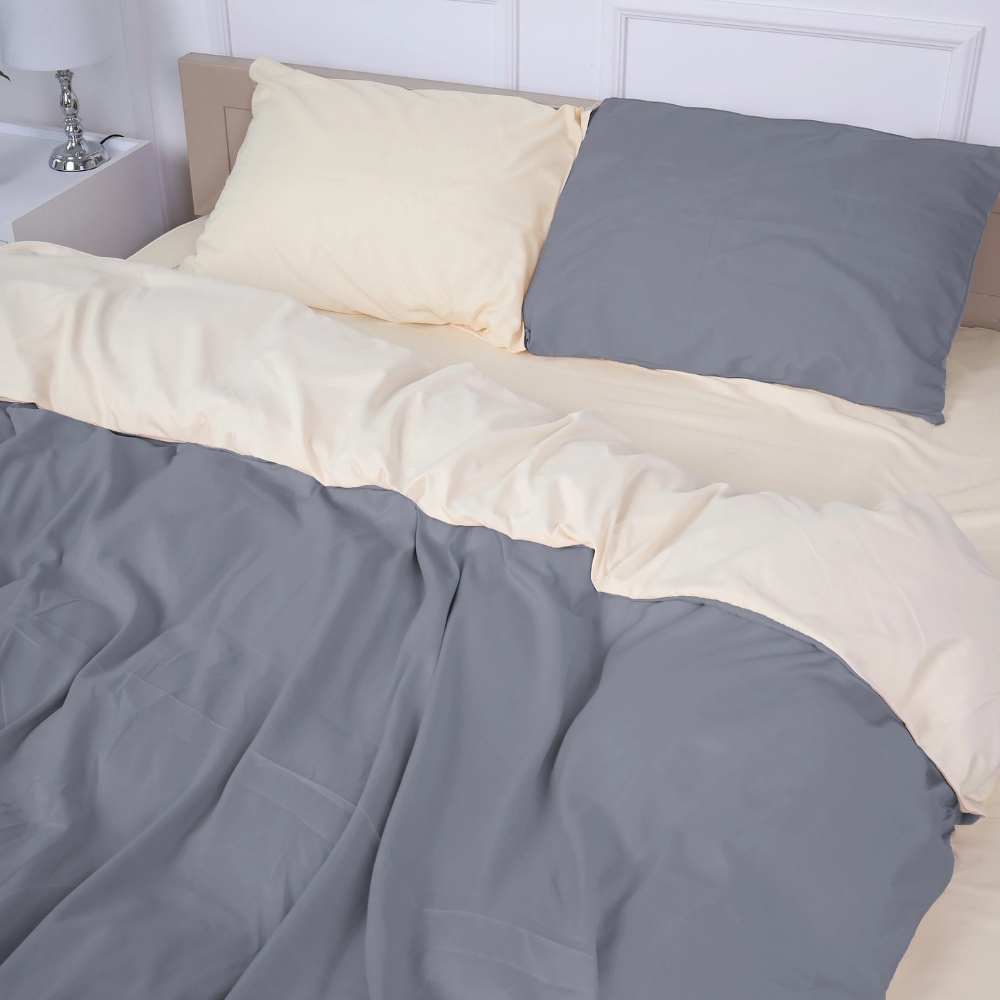 Комплект постельного белья детский MirSon 110х140 см Cambarco 12-0712 + 19-0000 Микросатин Premium (2200010923643)