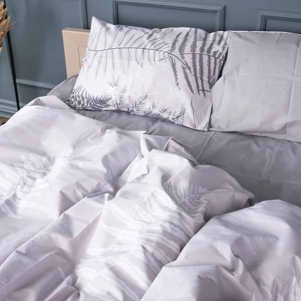 Фото - Комплект постельного белья MirSon 143х210 см 17-0815 Silver Branches Бязь (2200011496443)