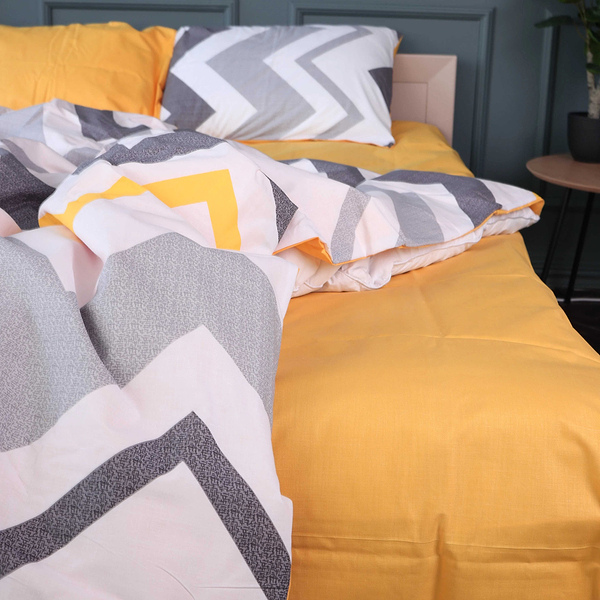 Фото - Комплект постельного белья MirSon King Size 220х240 см 17-0829 Zigzag ornament Ranforce Elite (2200011566078)