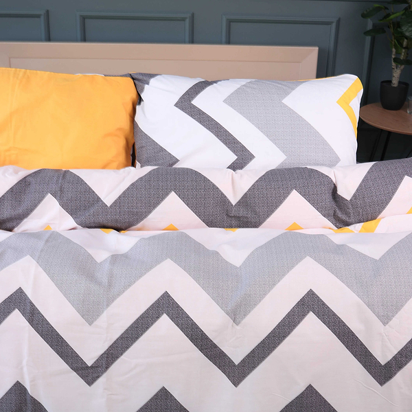 Фото - Комплект постельного белья MirSon King Size 220х240 см 17-0829 Zigzag ornament Ranforce Elite (2200011566078)