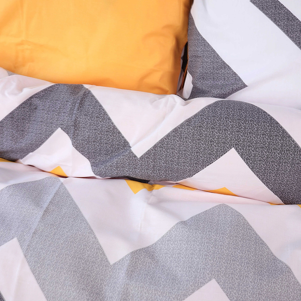 Фото - Комплект постельного белья MirSon King Size 220х240 см 17-0829 Zigzag ornament Ranforce Elite (2200011566078)