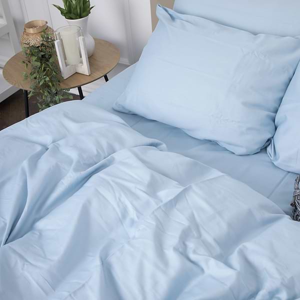 Фото - Комплект постільної білизни дитячий MirSon 110х140 Royal Soft 0842 Light Blue Сатин (2200008069209)