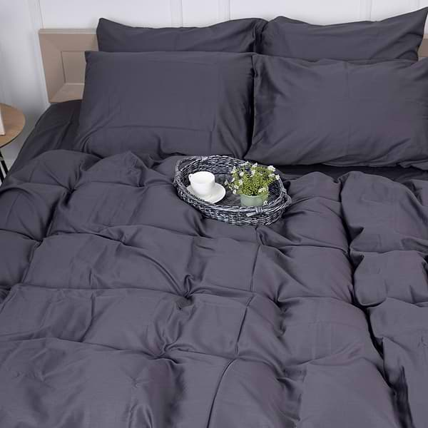 Фото - Комплект постельного белья MirSon King Size Сатин 0240 Iron grey 220х240 (2200001169647)