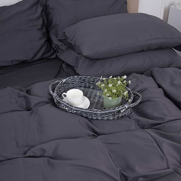 Фото - Комплект постельного белья MirSon King Size Сатин 0240 Iron grey 220х240 (2200001169647)