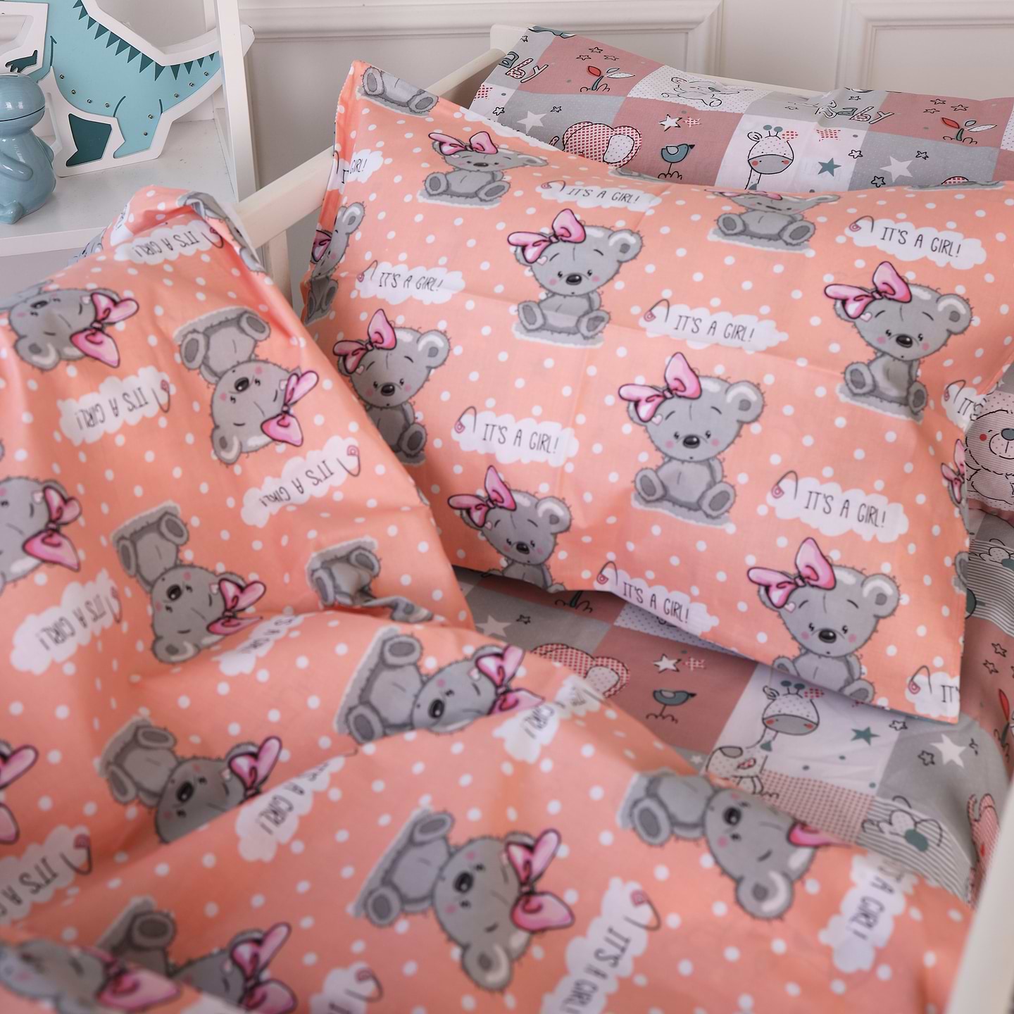 Наволочка MirSon 20-0028 Little girl Teddy Бязь 70х70 см (2200010266399)