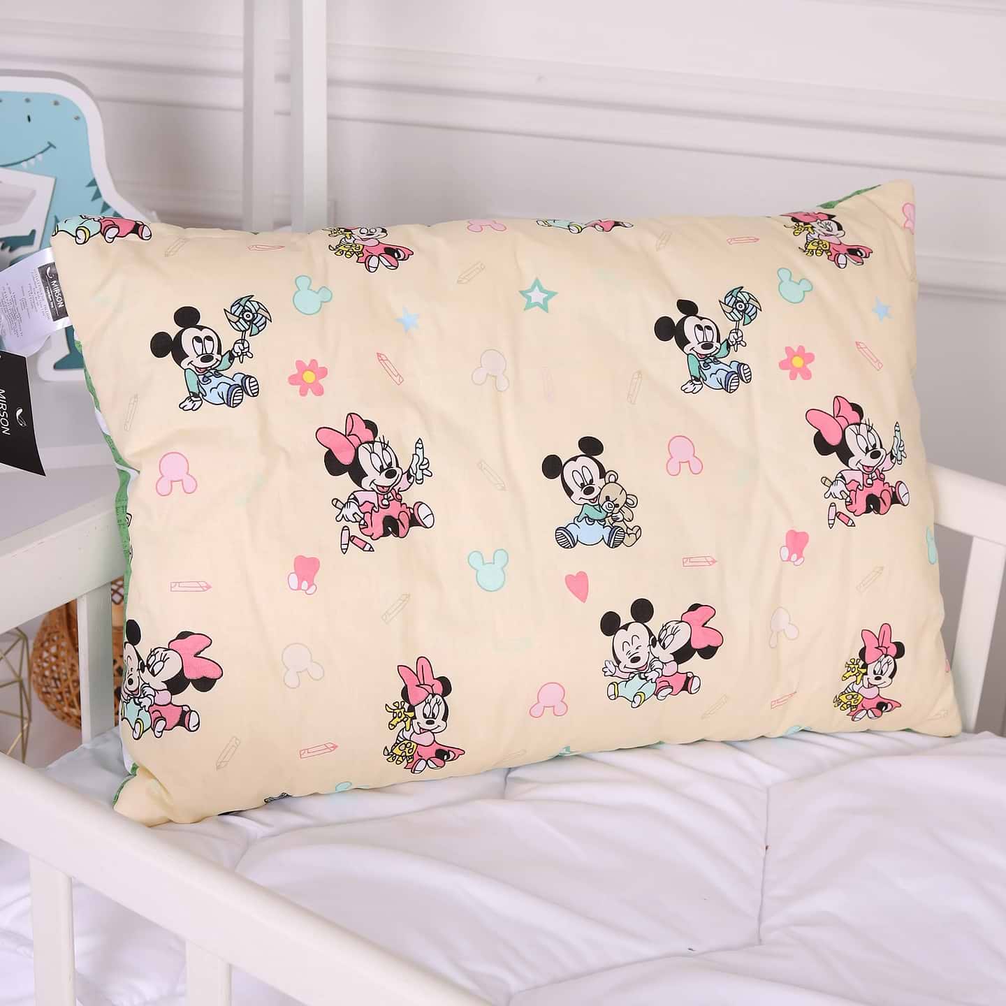 Подушка стандартная MirSon Kids Time 20-0043 Green Mikey Mouse 50х70 см (2200009666377)
