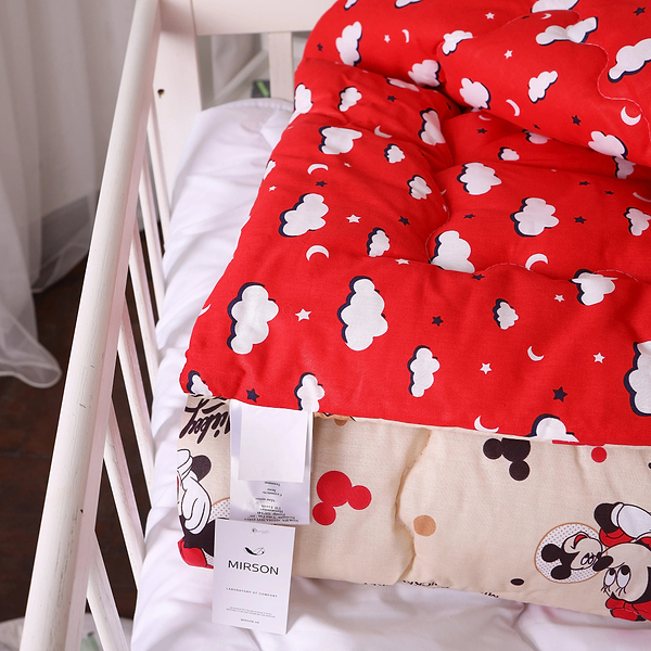 Фото - Ковдра дитяча зима MirSon антиалергенна Kids Time 20-0027 Mine mouse 110х140 см EcoSilk (2200009663833)