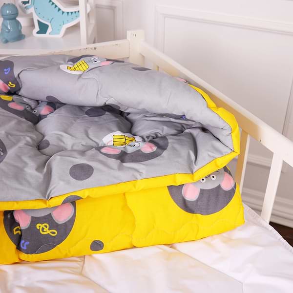 Фото - Ковдра дитяча зима MirSon антиалергенна Kids Time 20-0029 Funny mice 110х140 см EcoSilk (2200009663857)