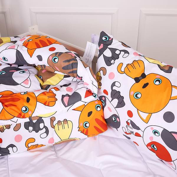 Фото - Ковдра дитяча зима MirSon антиалергенна Kids Time 20-0035 Colored kittens 110х140 см EcoSilk (2200009663918)