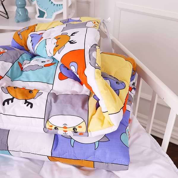 Фото - Ковдра дитяча зима MirSon антиалергенна Kids Time 20-0039 Zoo alphabet 140х205 см EcoSilk (2200009665745)