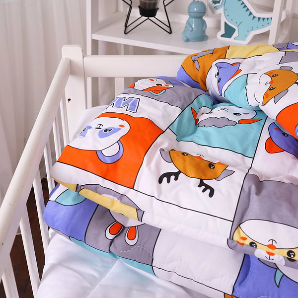 Фото - Ковдра дитяча зима MirSon антиалергенна Kids Time 20-0039 Zoo alphabet 140х205 см EcoSilk (2200009665745)