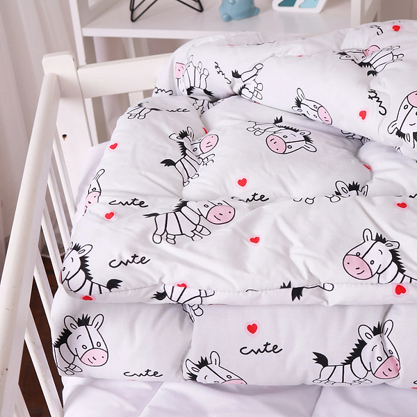 Фото - Одеяло детское зима MirSon антиаллергенное Kids Time 20-0040 Cute white zebra 110х140 см Хлопок (2200009665868)