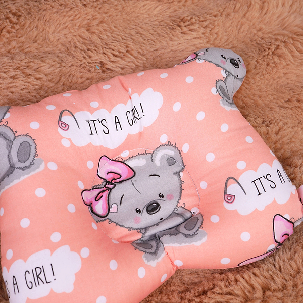 Фото - Подушка дитяча стандартна MirSon Ведмедик Kids Time 20-0028 Little girl Teddy (2200009664274)