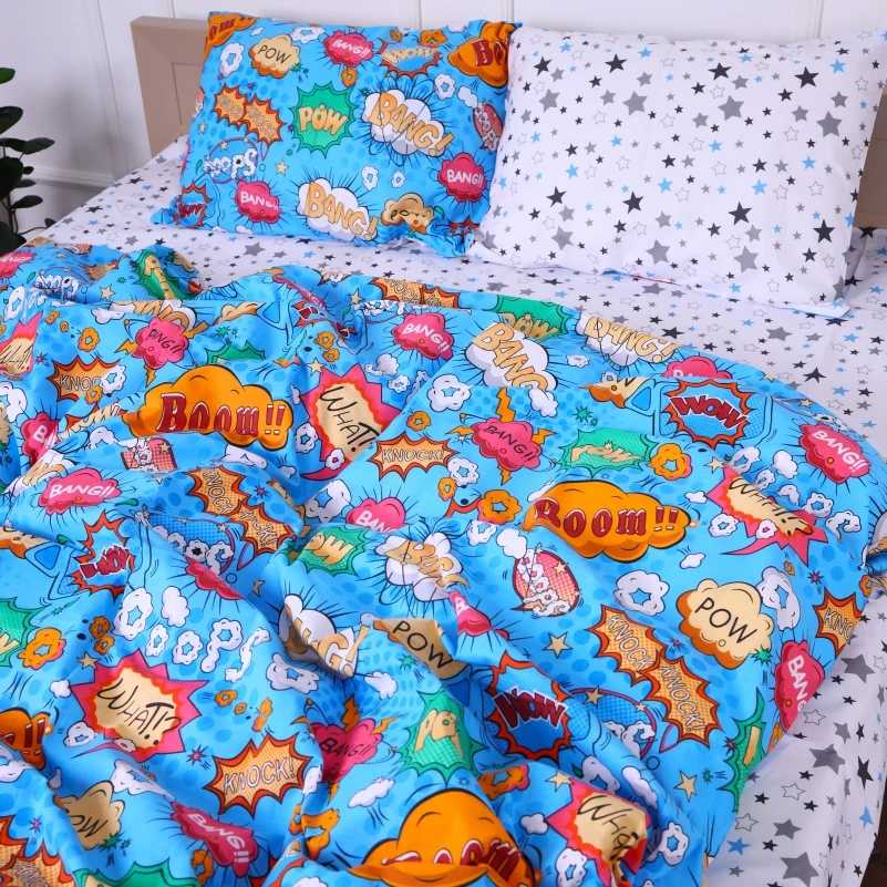 Комплект постельного белья детский MirSon Бязь 17-0511 Bombs (2200003632958)