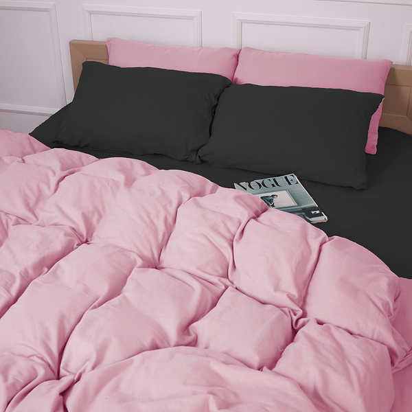 Фото - Наволочка MirSon Фланель 002-008 Black/Pink 60х60 см (2200009661945)