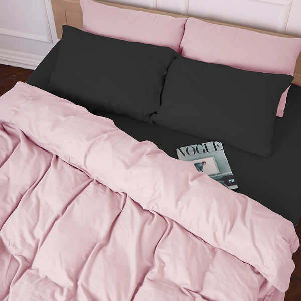 Фото - Наволочка MirSon Фланель 002-008 Black/Pink 60х60 см (2200009661945)