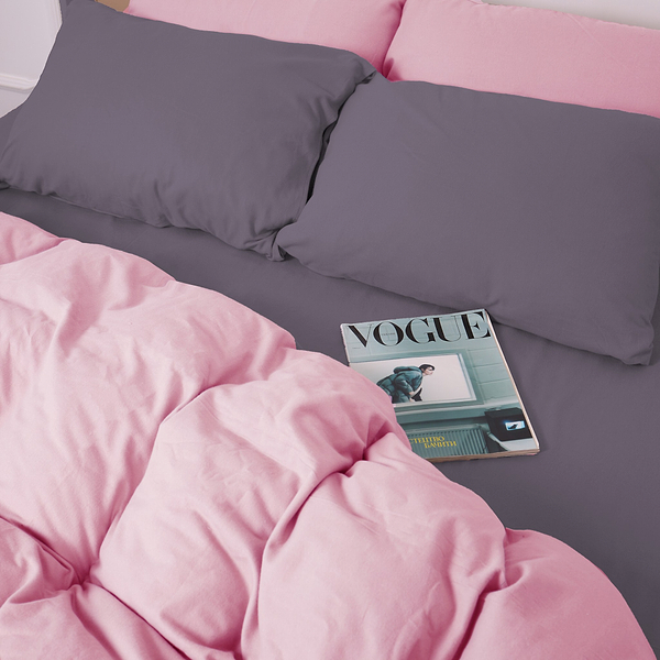 Фото - Наволочка MirSon Фланель 001-008 Ash grey/Pink 70х70 см (2200009660993)