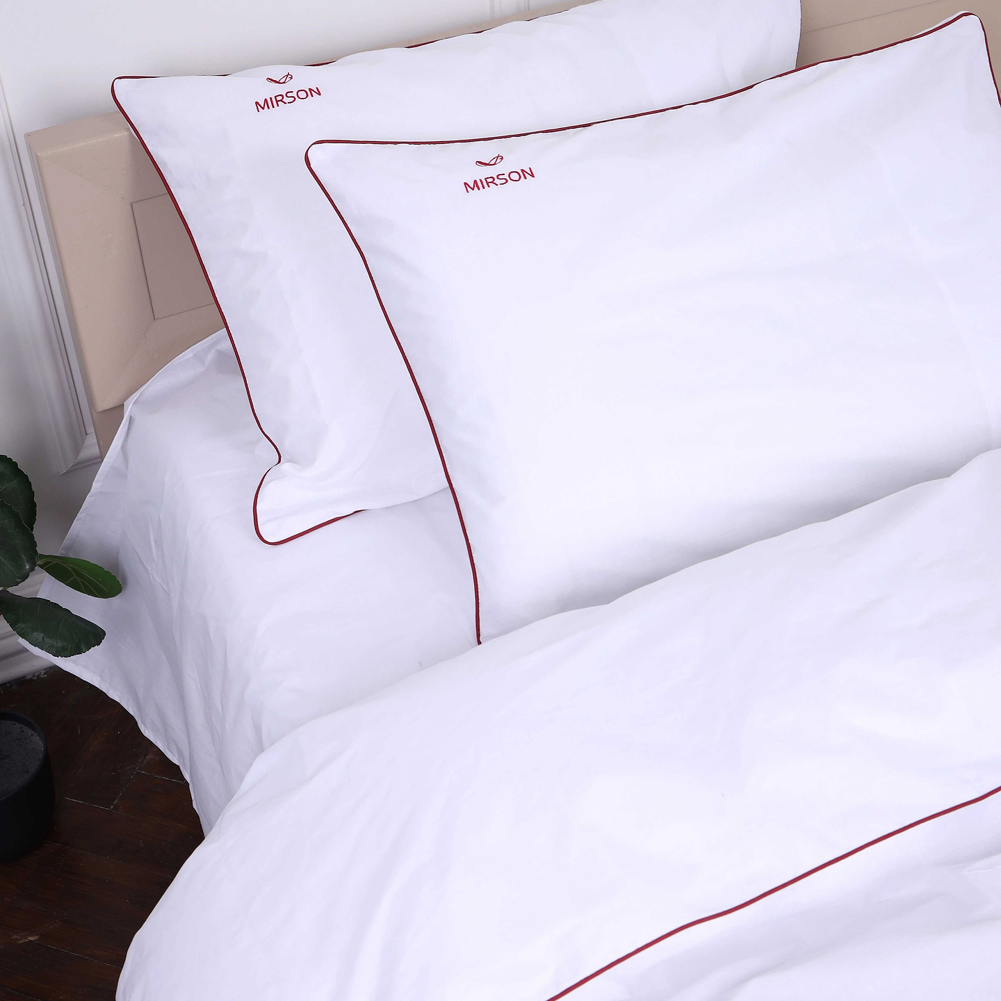 Комплект постельного белья детский MirSon Ranforce Elite Corner 11-2107 "White" 110х140 см (2200008400484)