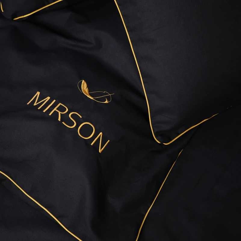 Фото - Комплект постельного белья детский MirSon Ranforce Elite Corner 16-9000 "Black Stone" 110х140 см (2200008400552)