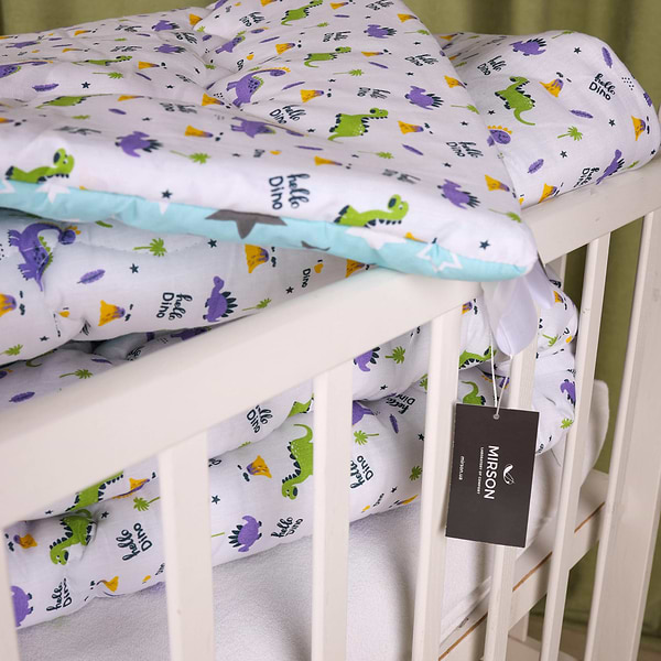 Фото - Одеяло детское зима MirSon №3800 Kids Time 18-0001 Hello Dino EcoSilk (2200007017492)