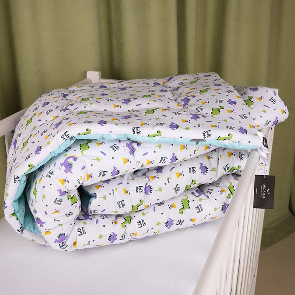 Фото - Одеяло детское зима MirSon №3800 Kids Time 18-0001 Hello Dino EcoSilk (2200007017492)