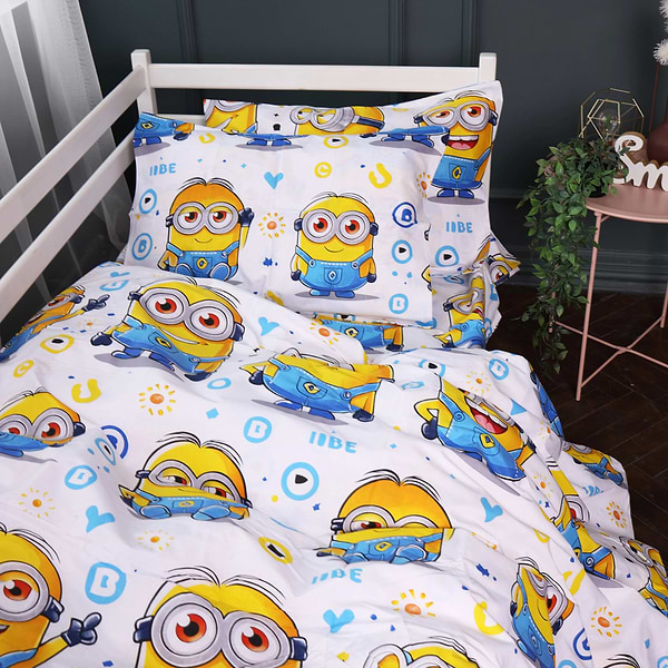Фото - Комплект постільної білизни MirSon 143х210 см 17-0867 Happy Minions Ranforce Elite (2200012066430)