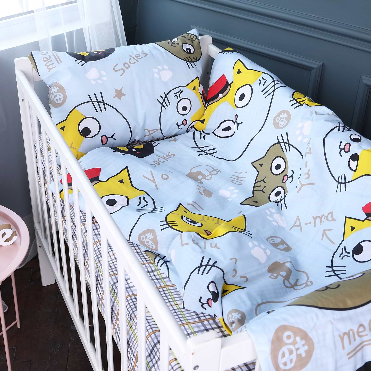 Ковдра дитяча зима MirSon №3806 Kids Time 18-0007 Cool Cat EcoSilk (2200007017553)