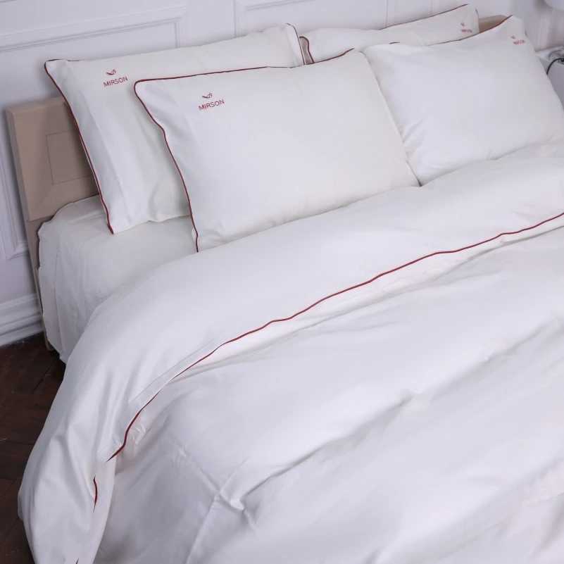 Комплект постельного белья детский MirSon Сатин Corner Moko White 110х140 см (2200001484283)