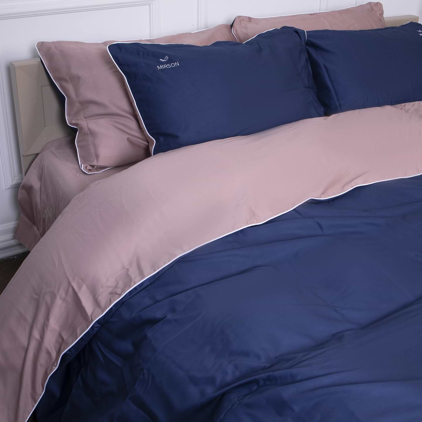 Комплект постільної білизни MirSon Сатин Electrik 0165+4052 200х220 см (2200000688705)