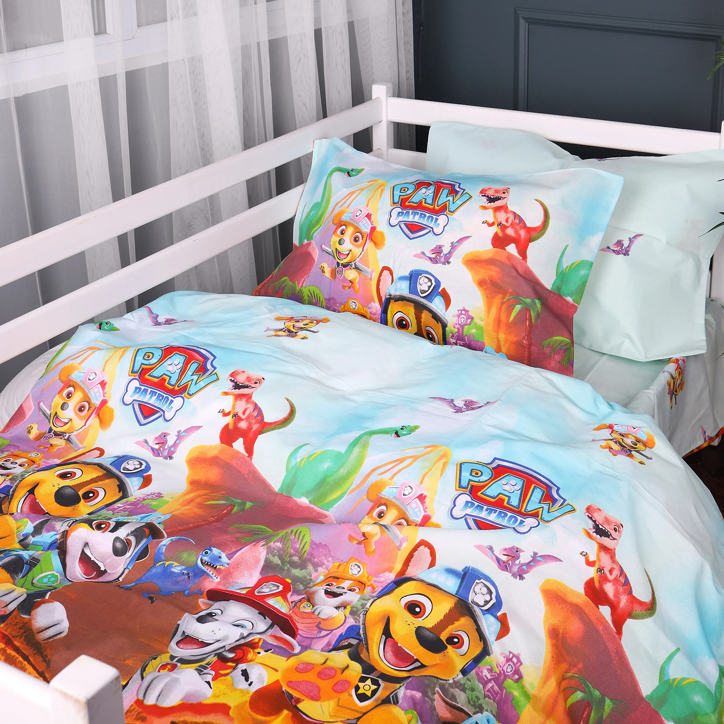 Комплект постільної білизни MirSon 143х210 см 17-0886 Paw Patrol Wild Ranforce Elite (2200012386583)